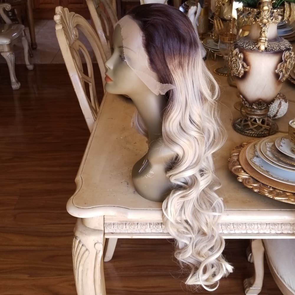 Ombre Blonde Beauty Lace Front Wig - Thumbnail 5