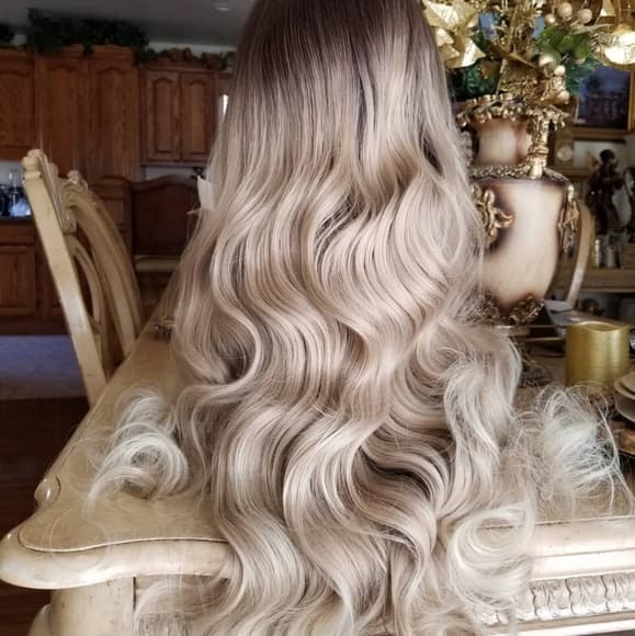 Ombre Blonde Lace Front Wig - Thumbnail 7