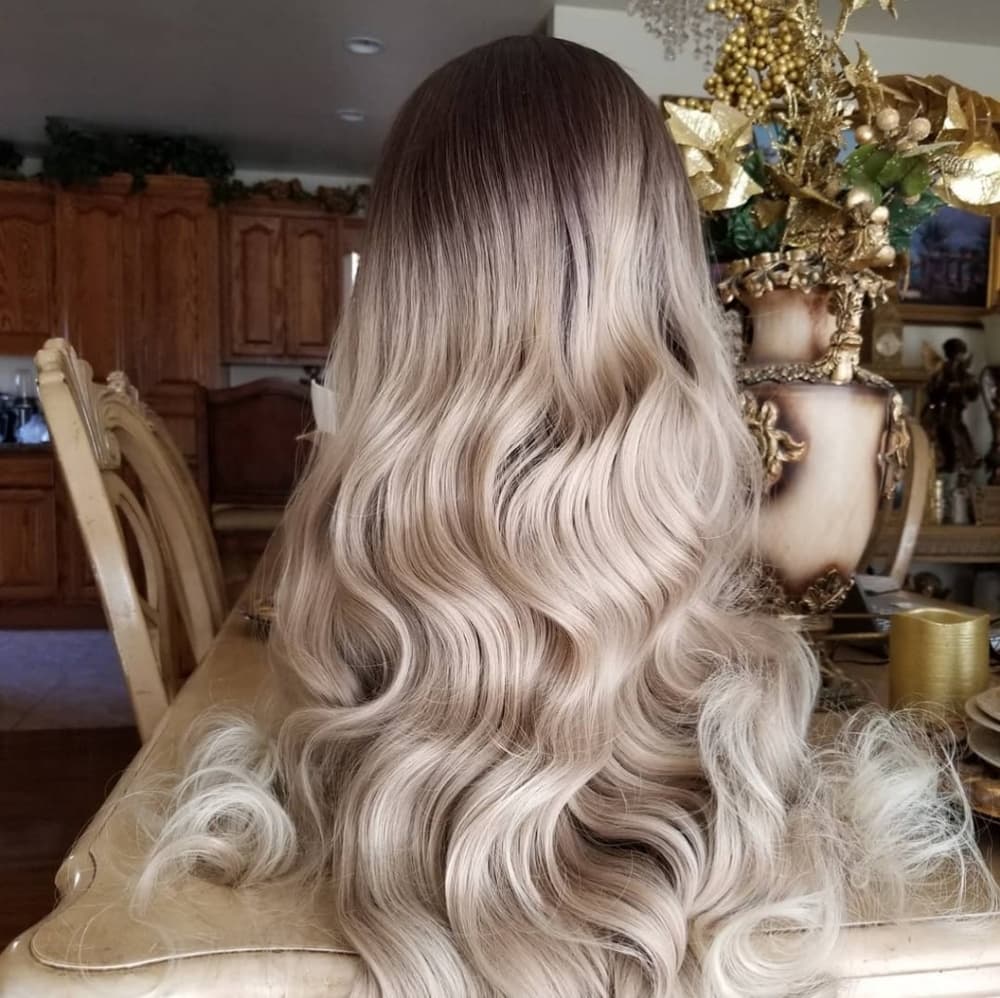 Ombre Blonde Lace Front Wig - Thumbnail 2