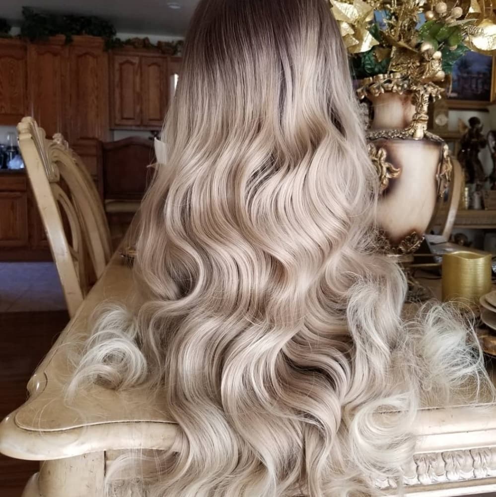 Ombre Blonde Lace Front Wig - Thumbnail 6