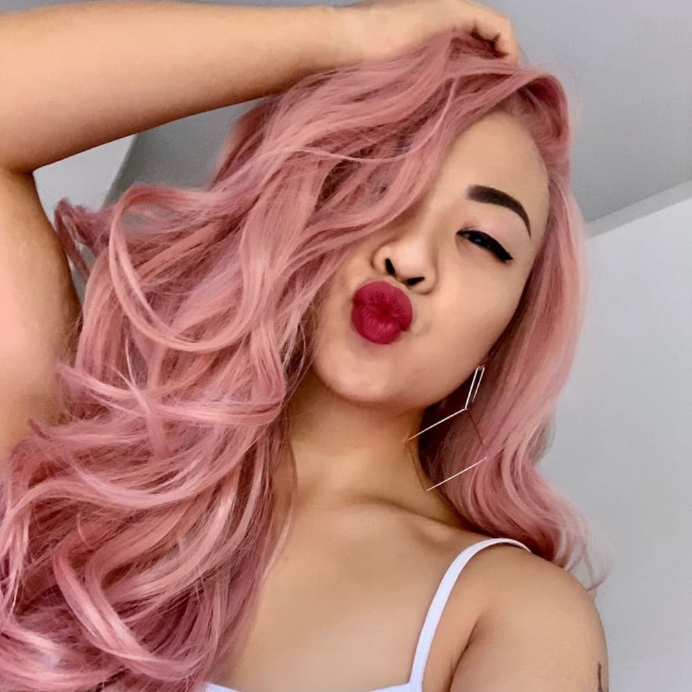 Pink Beauty Lace Front Wig - Thumbnail 2