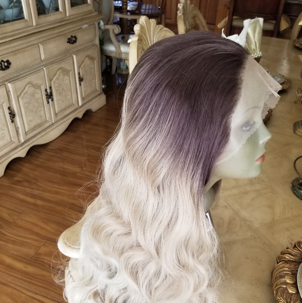Ombre Blonde Lace Front Wig - Thumbnail 3