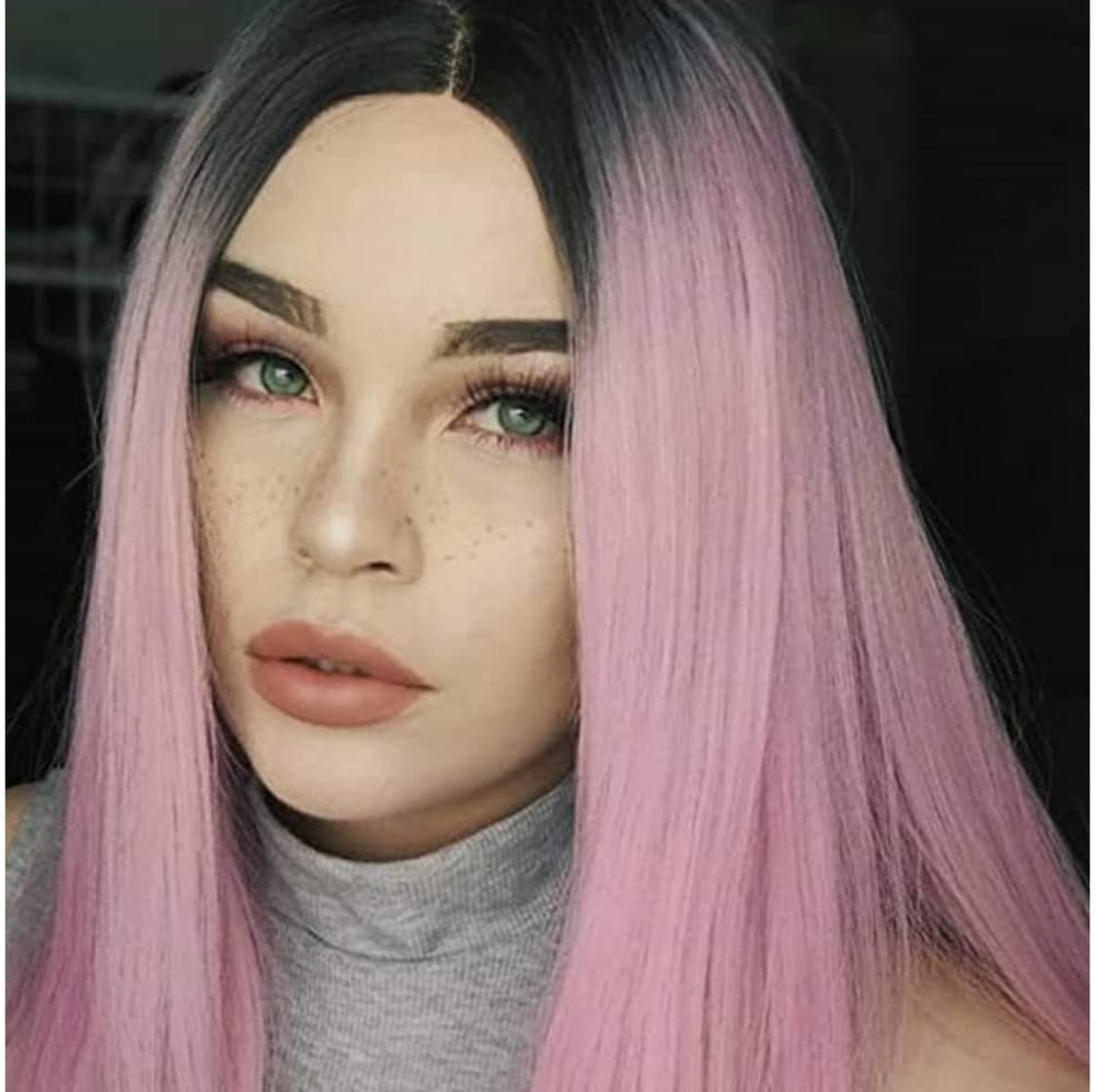 Ombre Pink Beauty Full Wig - Thumbnail 2