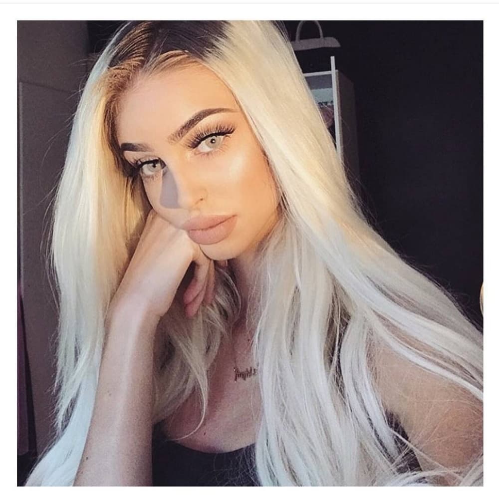 Pale Blonde Full Head Clip in Extension Straig #60 - Thumbnail 6