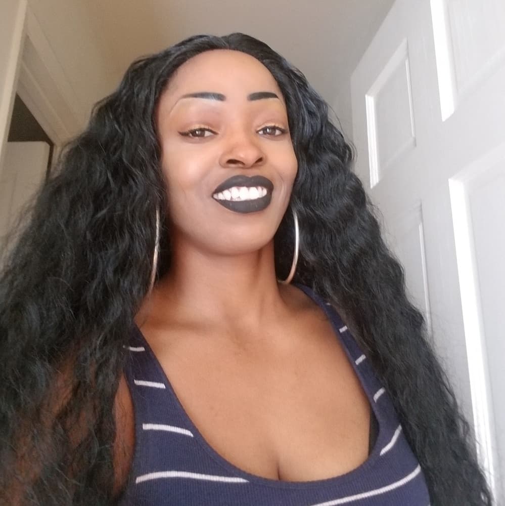 Curly Wave Lace Front Wig 40 inches - Thumbnail 6