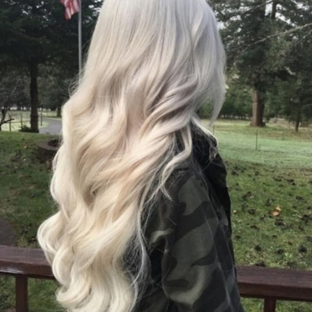 Pale Blonde Full Head Clip in Extension Straig #60 - Thumbnail 5