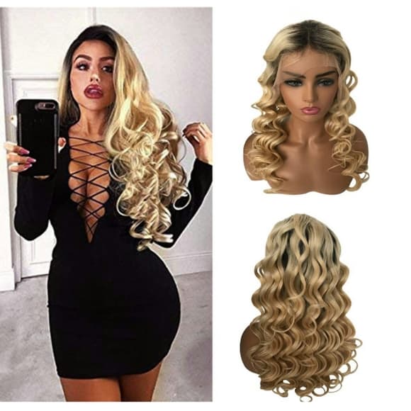 Ombre Blonde Lace Front Wig - Thumbnail 2