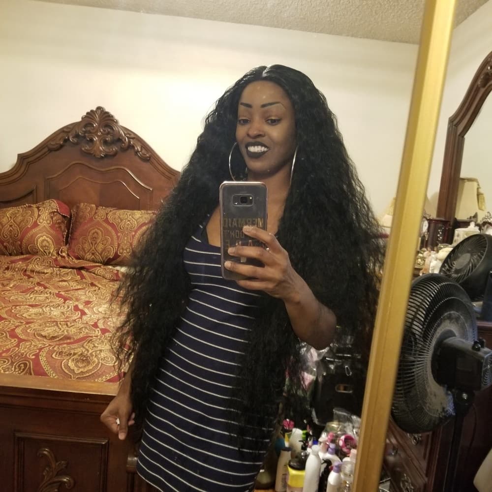 Curly Wave Lace Front Wig 40 inches - Thumbnail 7