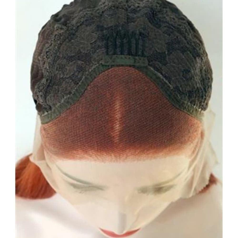 Auburn Red Straight Beauty Lace Front Wig - Thumbnail 5