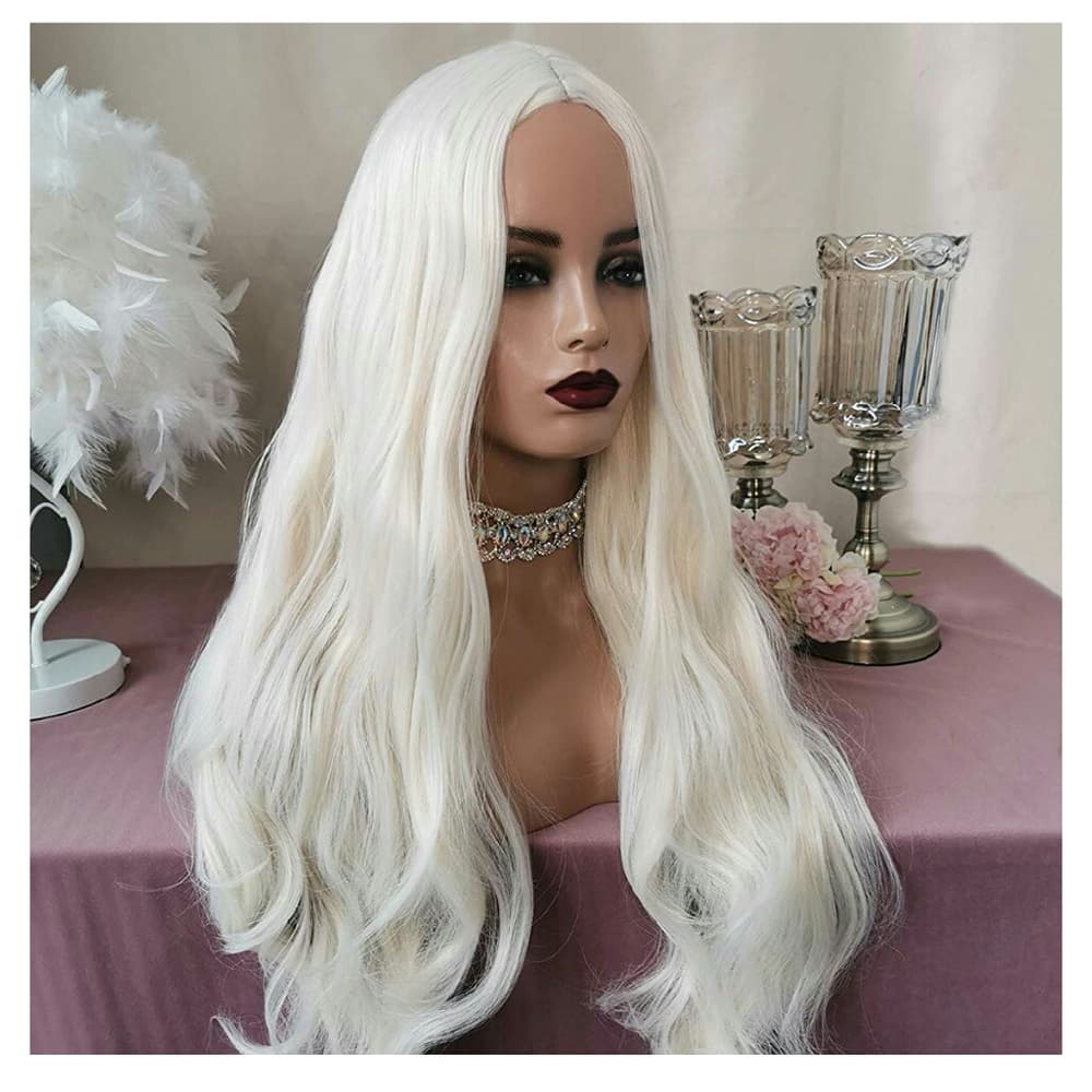White Blonde Beauty Full Wig