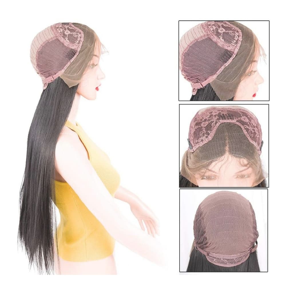 Black Straight Lace Front Wig 24-26 inches!! - Thumbnail 2