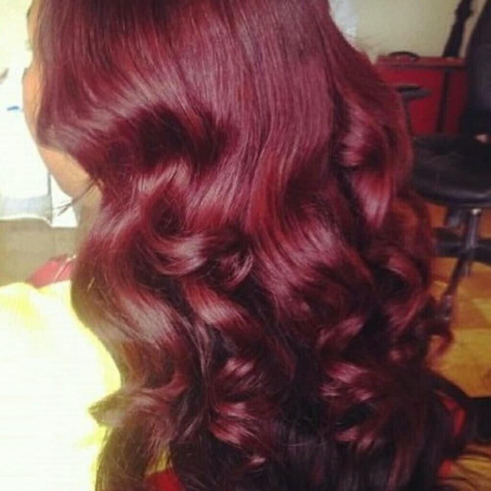 Burgundy Body Wave LaceFront Wig 22-26 inches!! - Thumbnail 4