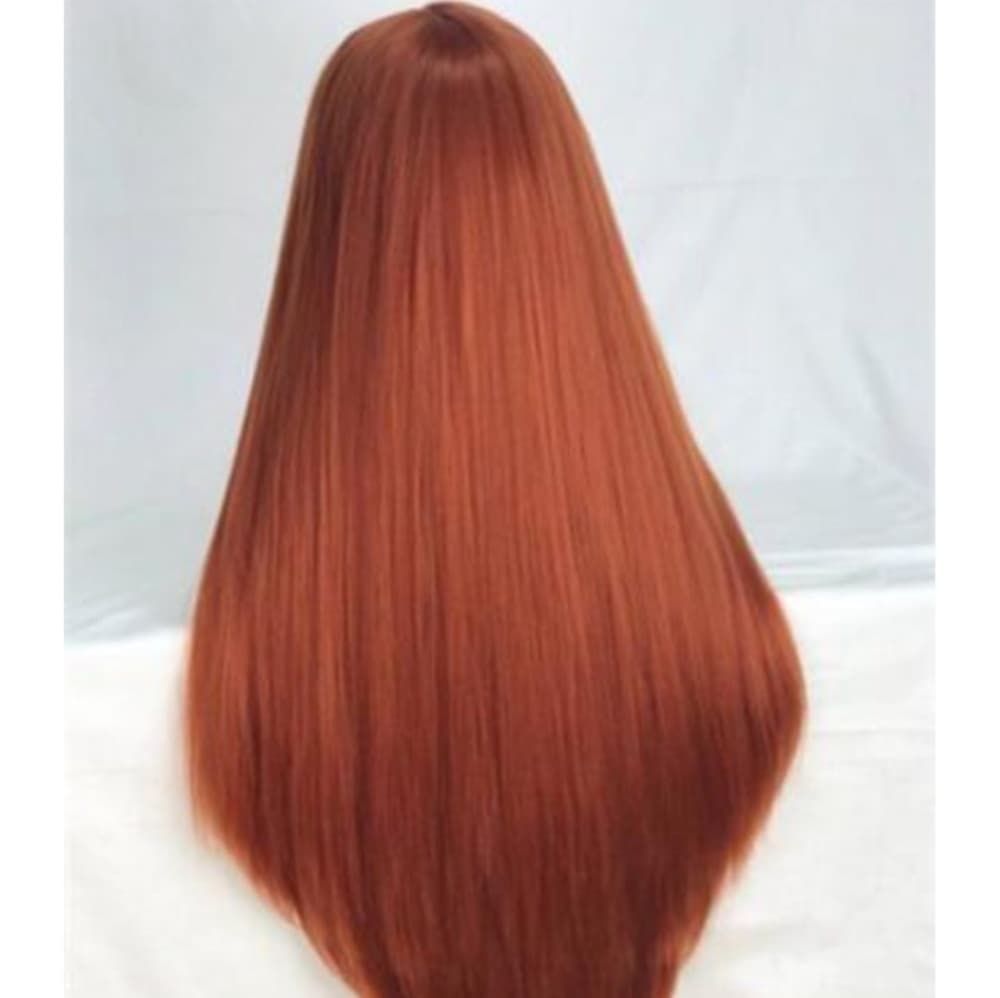 Auburn Red Straight Beauty Lace Front Wig - Thumbnail 6