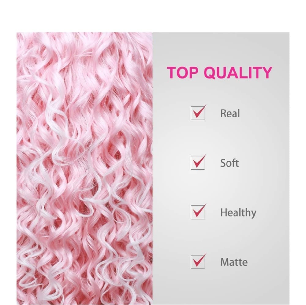 Pink White Beauty Lace Front Wig - Thumbnail 4