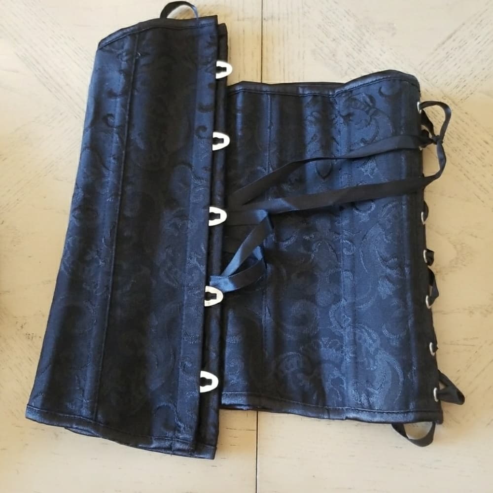 Sexy Boned Corset Bustier Waist Training Cincher - Thumbnail 3