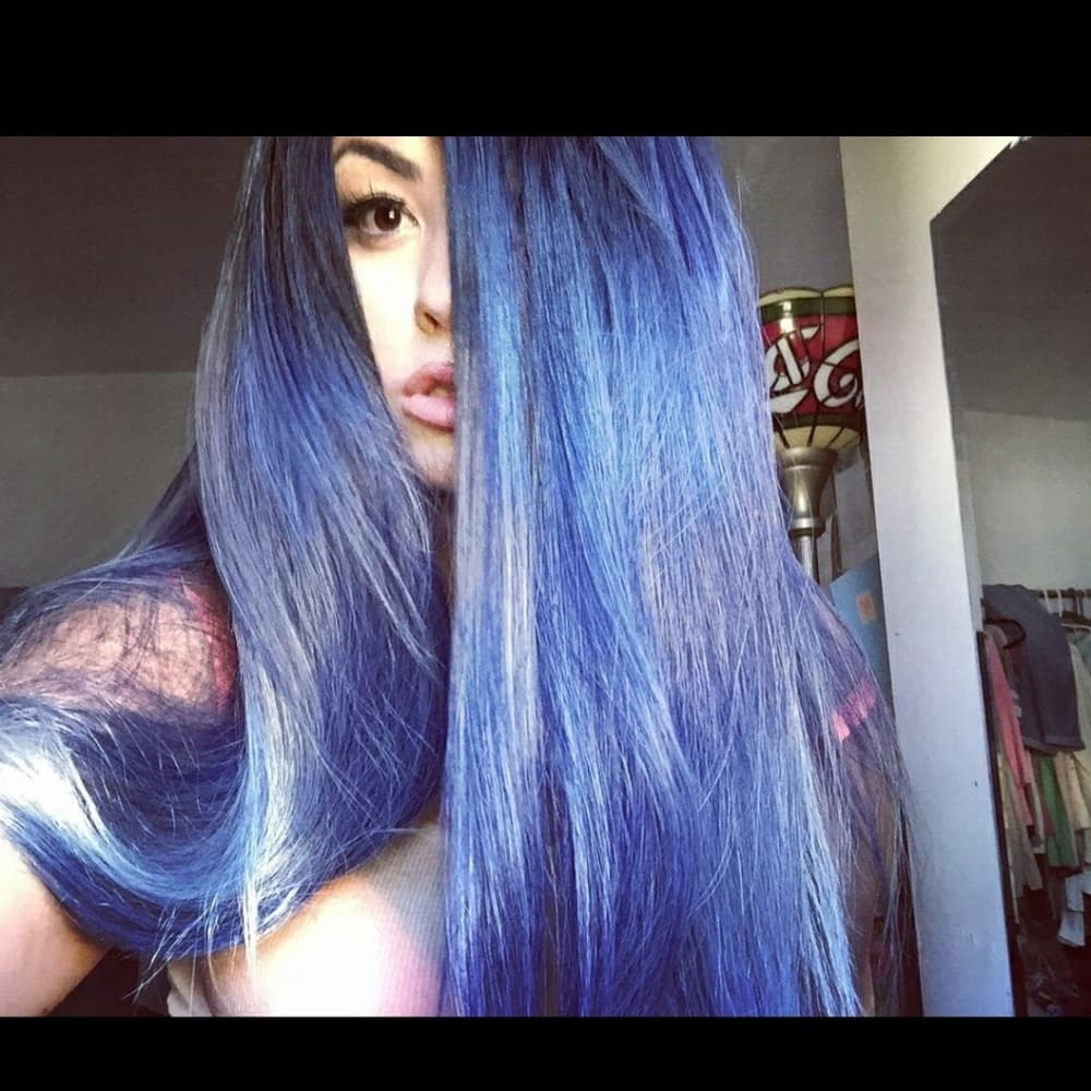 Ombre Black Bluish Gray 22-26 inches!!