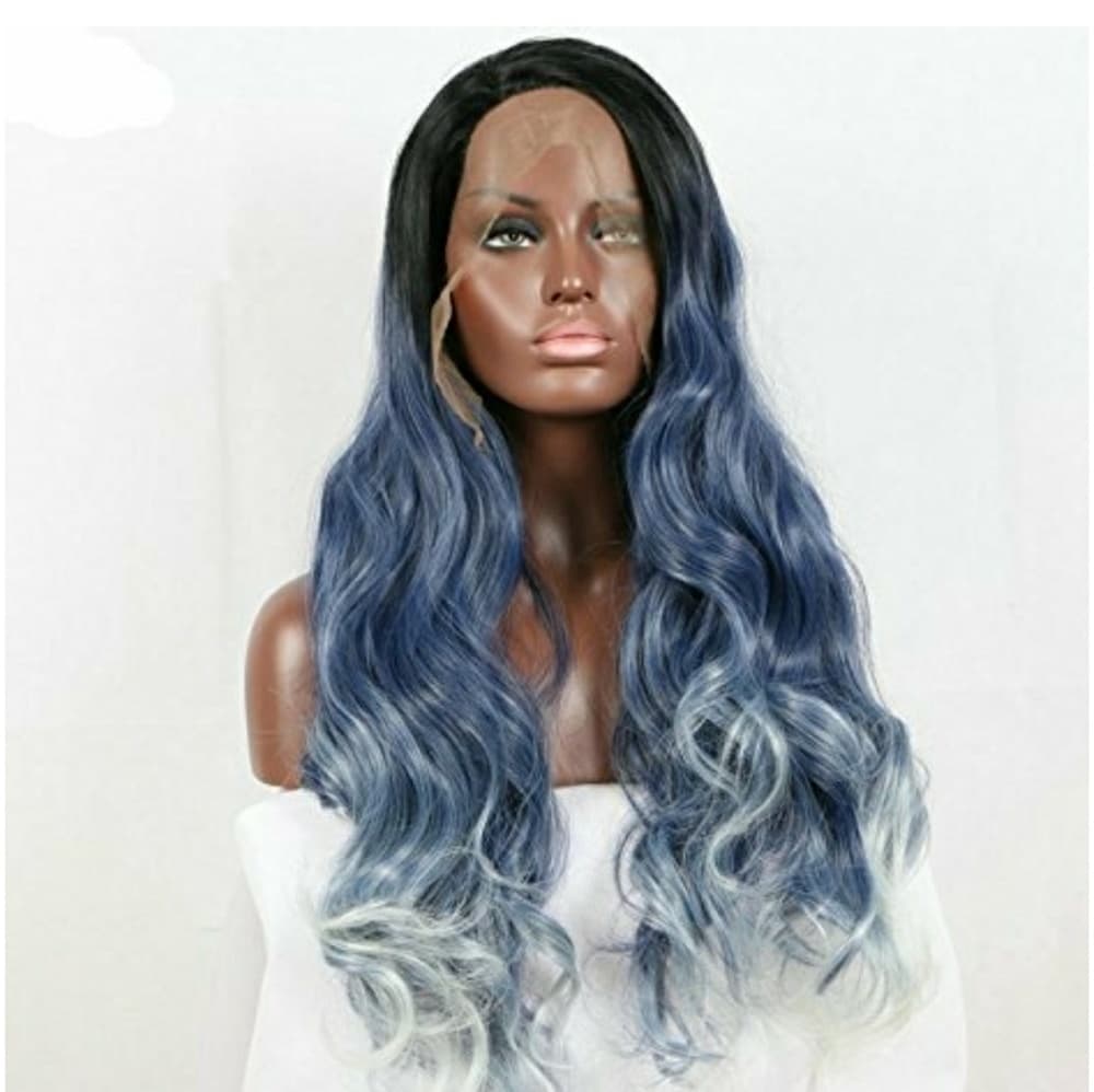 Ombre Black Bluish Gray 22-26 inches!! - Thumbnail 4