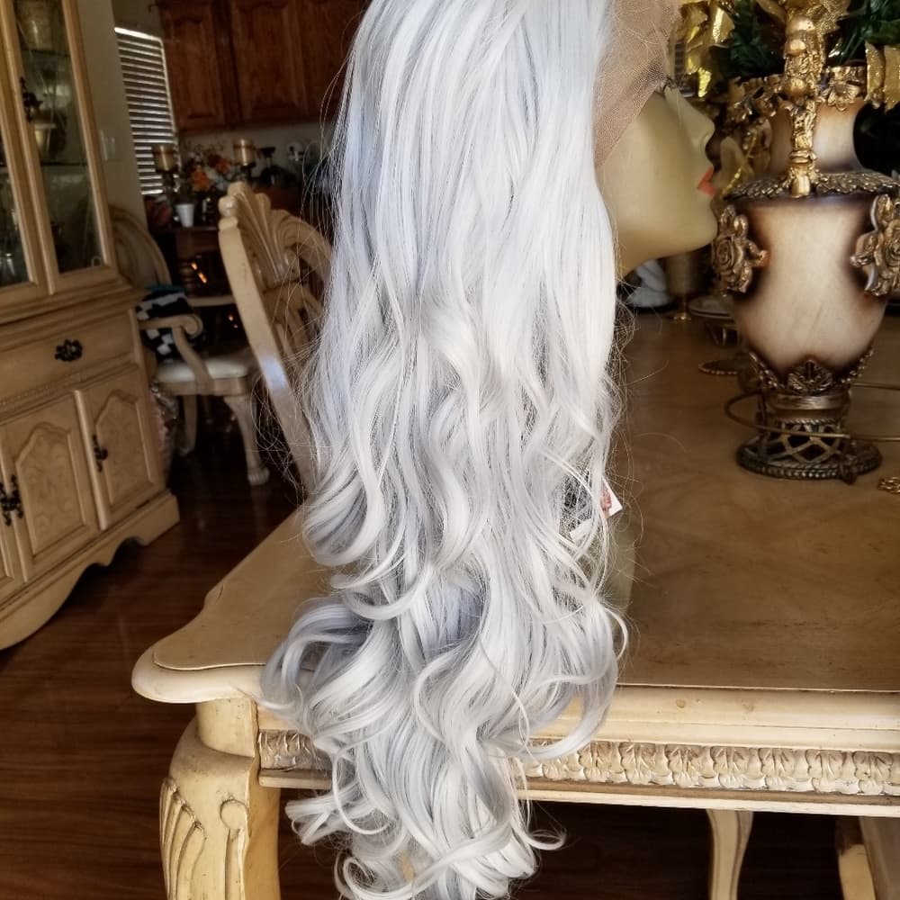 Wavy Lace Front Wig - Thumbnail 4