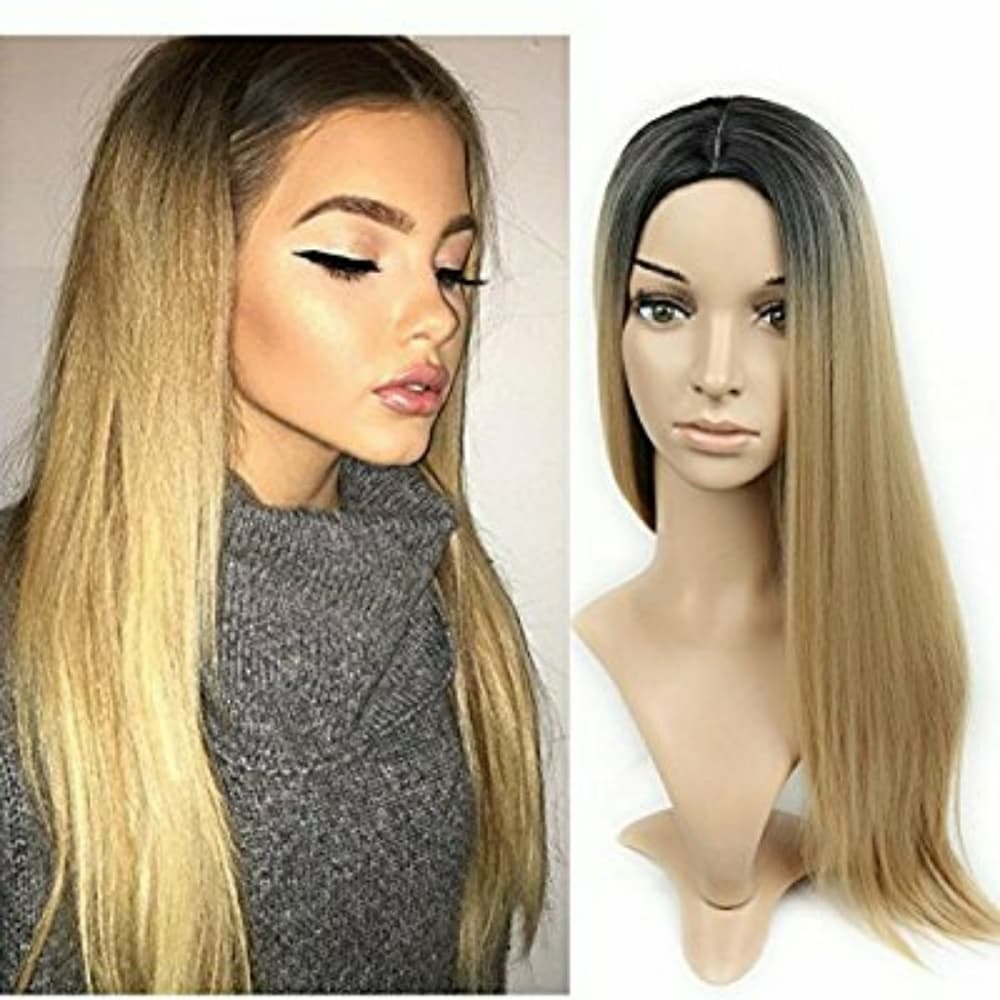 Brown Blonde Full Wig - Thumbnail 3