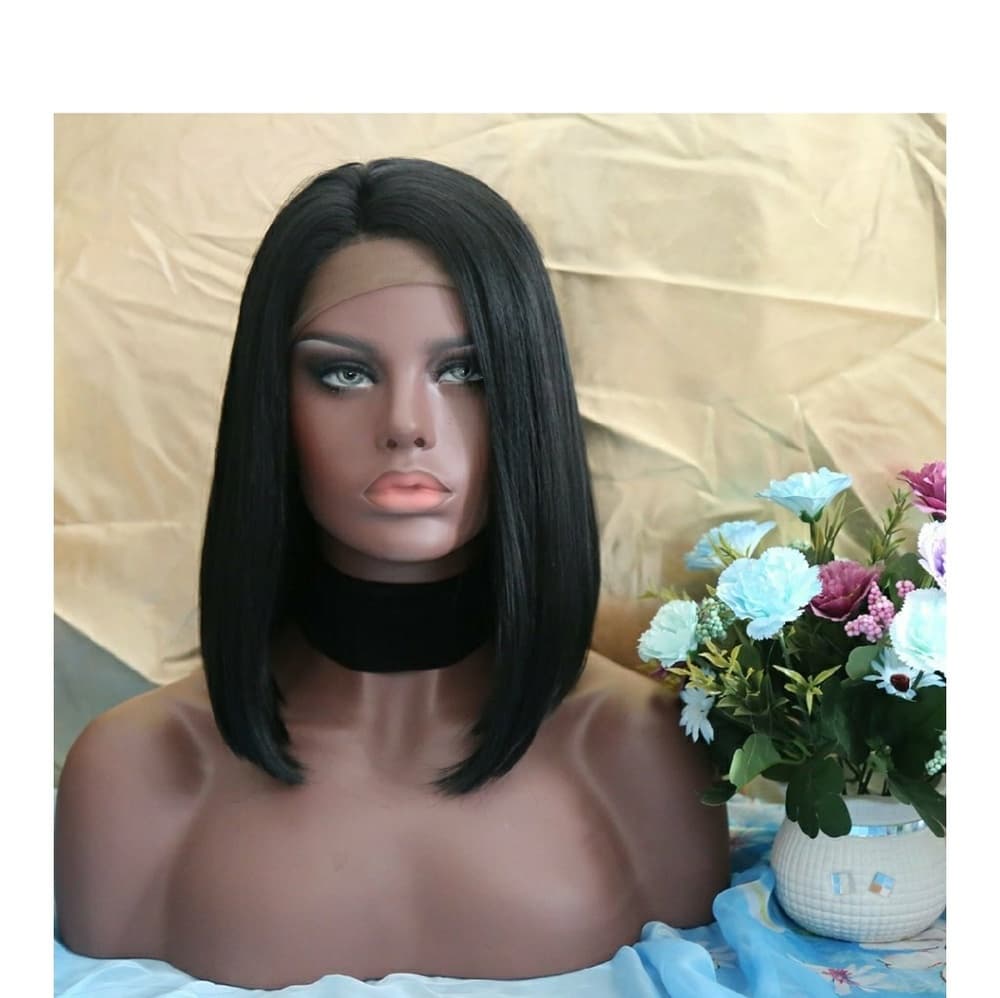 Black Bob Beauty LaceFront Wig 12 inches!! - Thumbnail 3