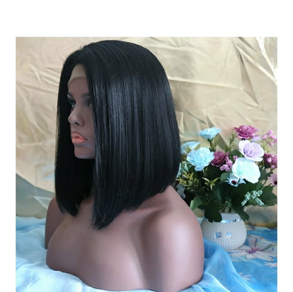 Black Bob Beauty LaceFront Wig 12 inches!! - Thumbnail 4