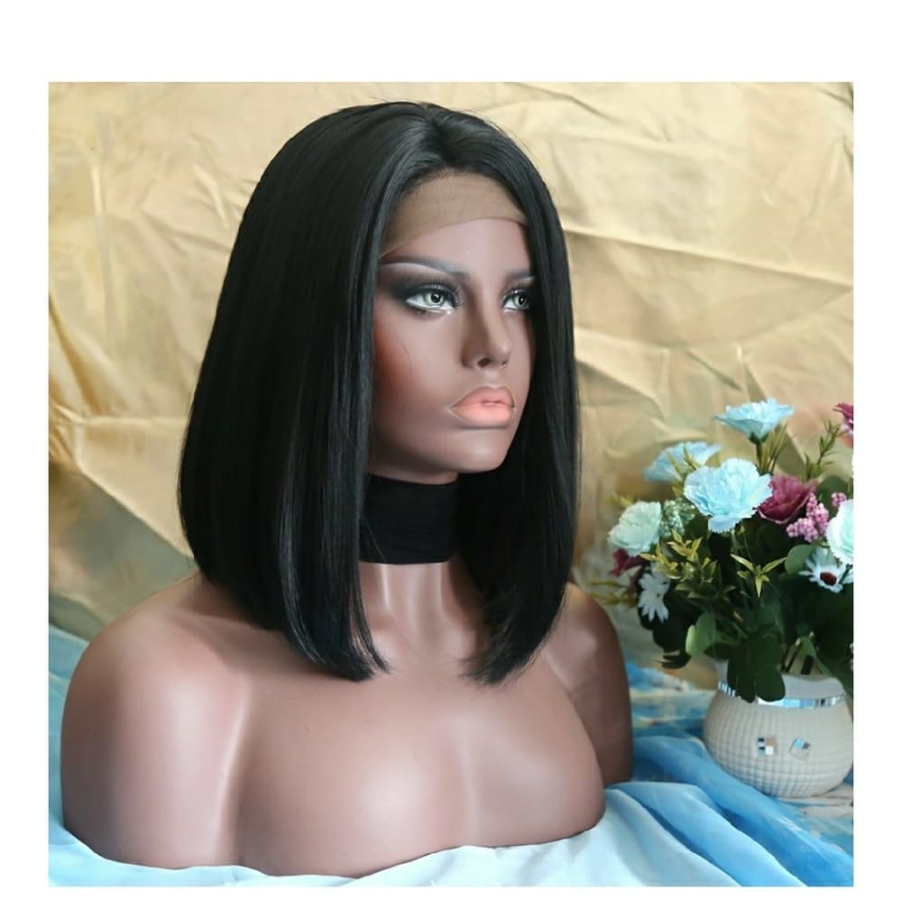 Black Bob Beauty LaceFront Wig 12 inches!! - Thumbnail 7