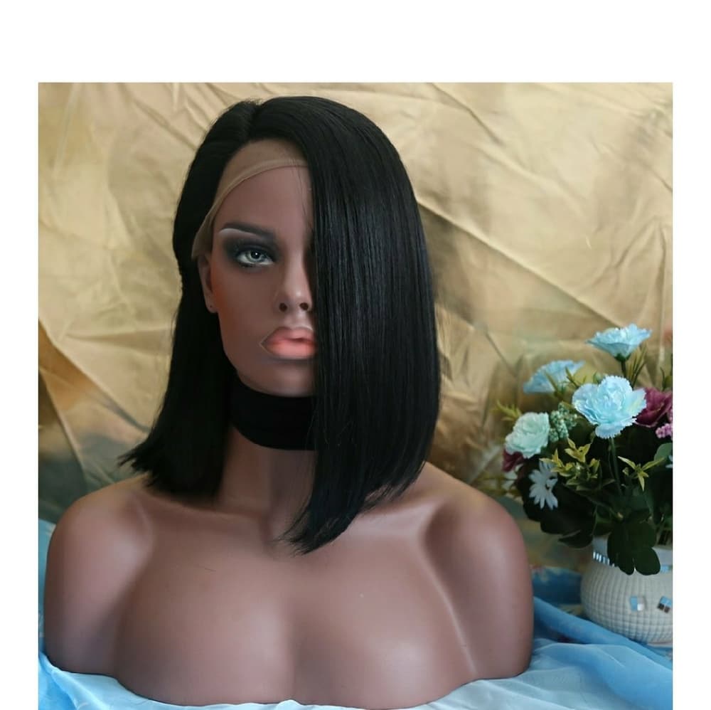 Black Bob Beauty LaceFront Wig 12 inches!! - Thumbnail 2