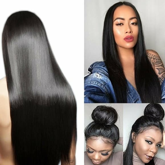 Black Straight Beauty LaceFront Wig 22-26 inches!! - Thumbnail 6