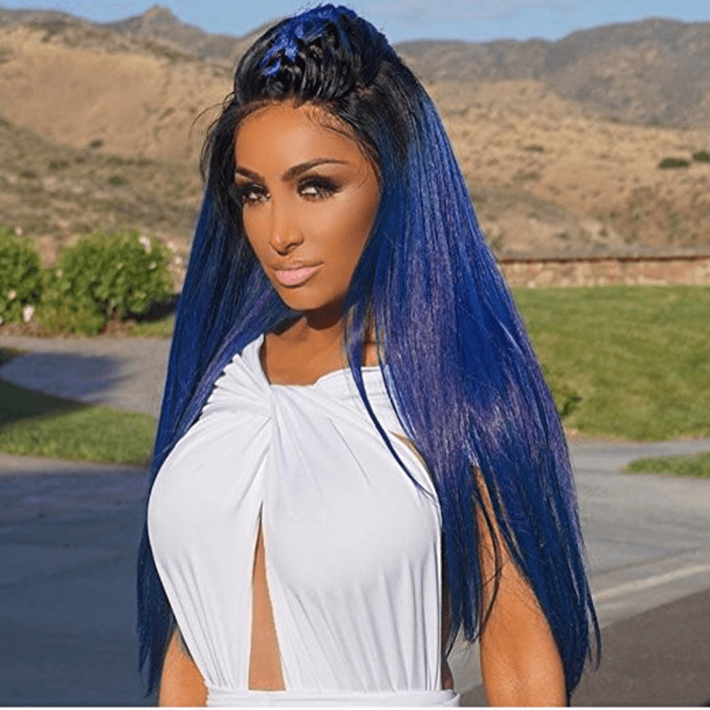 Ombre Blue Remy Lace Front Wig 24-26 inches!! - Thumbnail 4