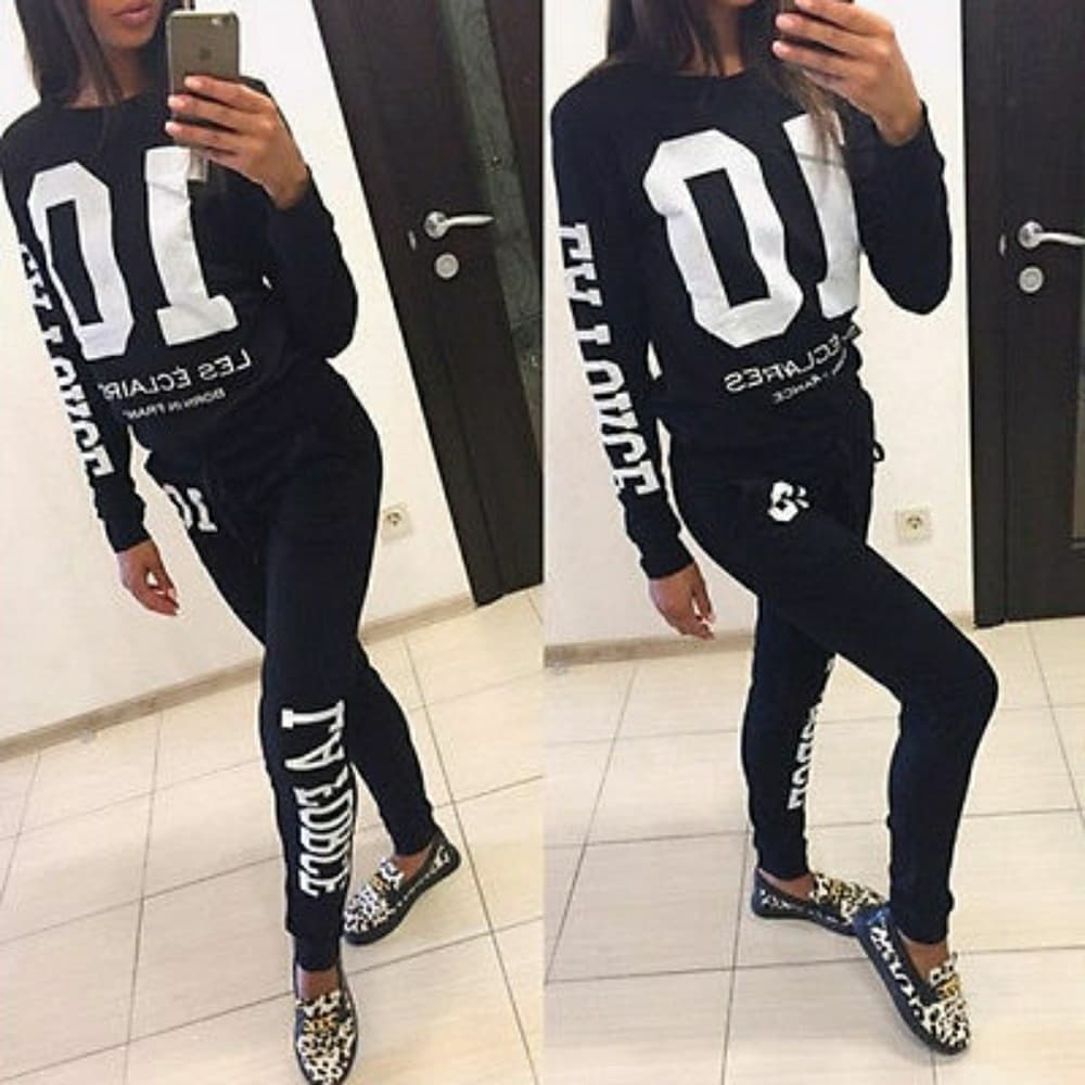 Cute Women Tracksuit Set - Thumbnail 3