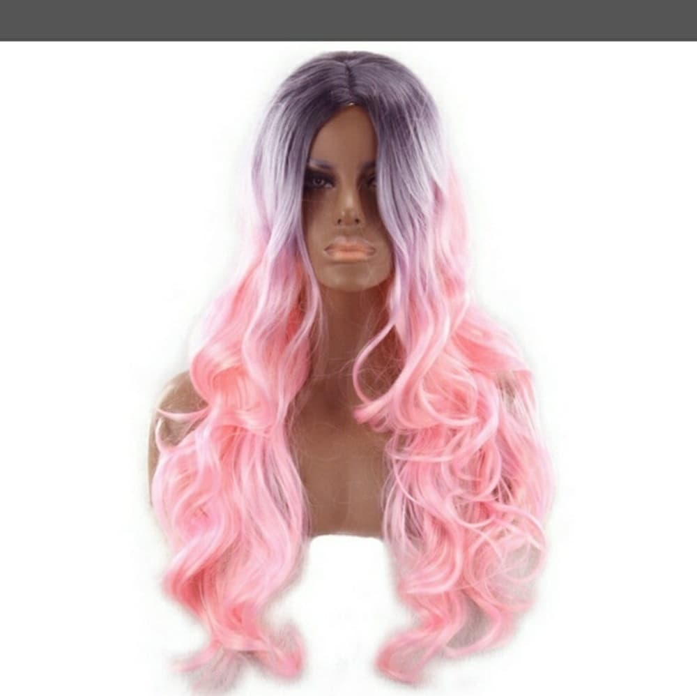 Purple Pink Beauty Wig - Thumbnail 2