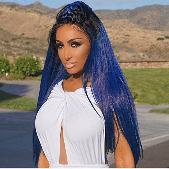 Ombre Blue Remy Lace Front Wig 24-26 inches!! - Thumbnail 5