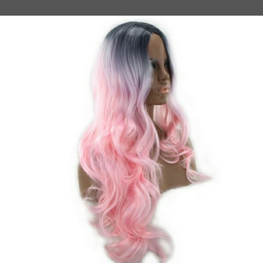 Purple Pink Beauty Wig - Thumbnail 4