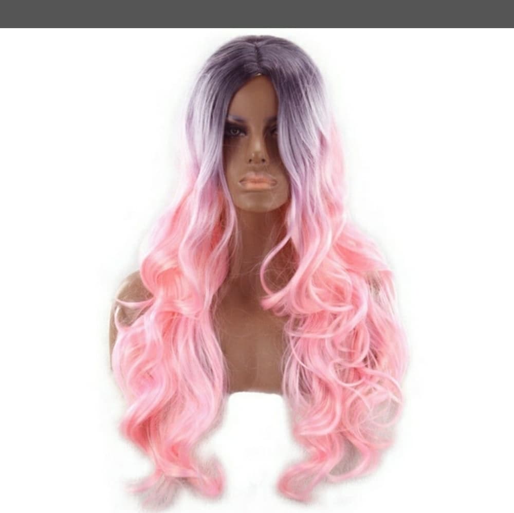 Purple Pink Beauty Wig - Thumbnail 5