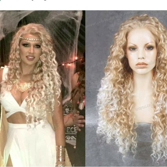 Blonde White Beauty Lacefront Wig 24-26 inches!! - Thumbnail 2