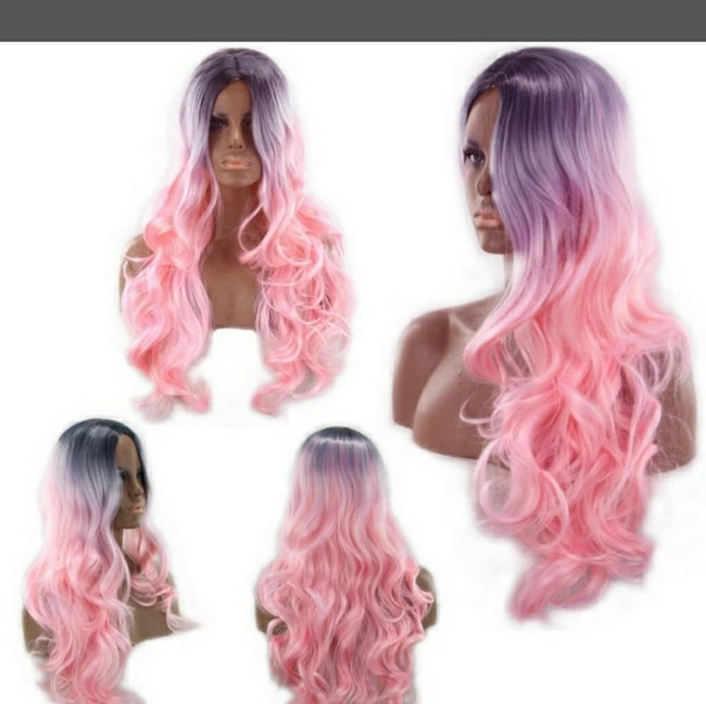 Purple Pink Beauty Wig - Thumbnail 7