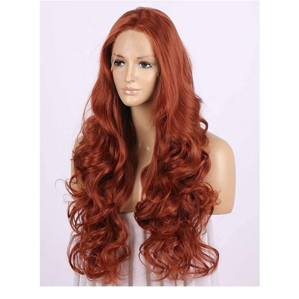 Copper Auburn Beauty Lace Front Wig - Thumbnail 7