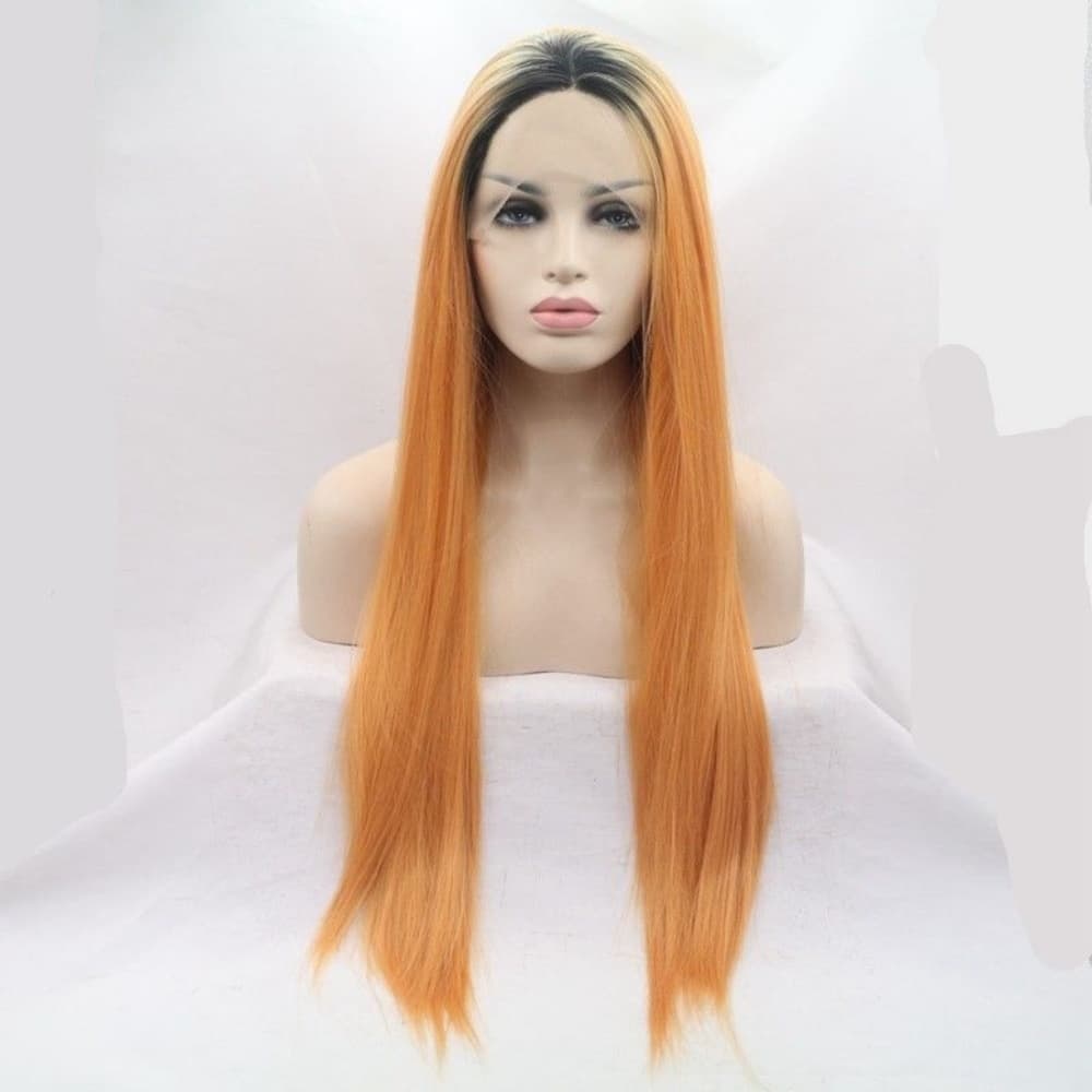 Ombre Orange Lace Front Wig 22-26 inches! - Thumbnail 3