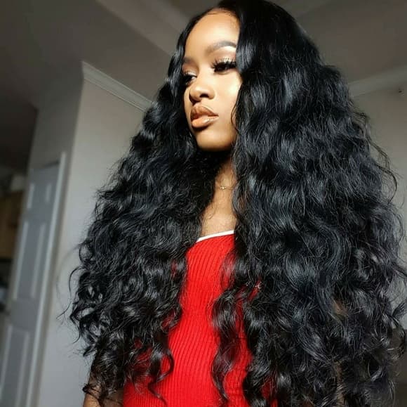 Eavy Curly Virgin Brazilian Lace Wig 22-24 inches! - Thumbnail 3