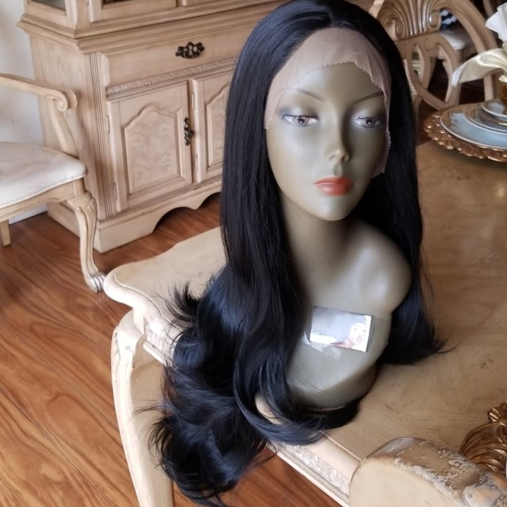 Layered Straight Bodywave Lace Front Wig - Thumbnail 5