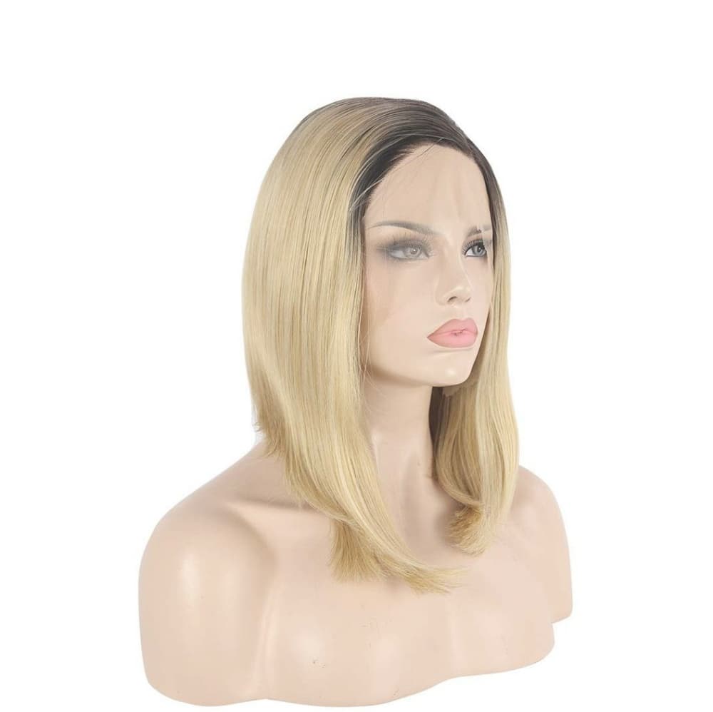 Ombre Blonde Bob Beauty Lace Front Wig - Thumbnail 6