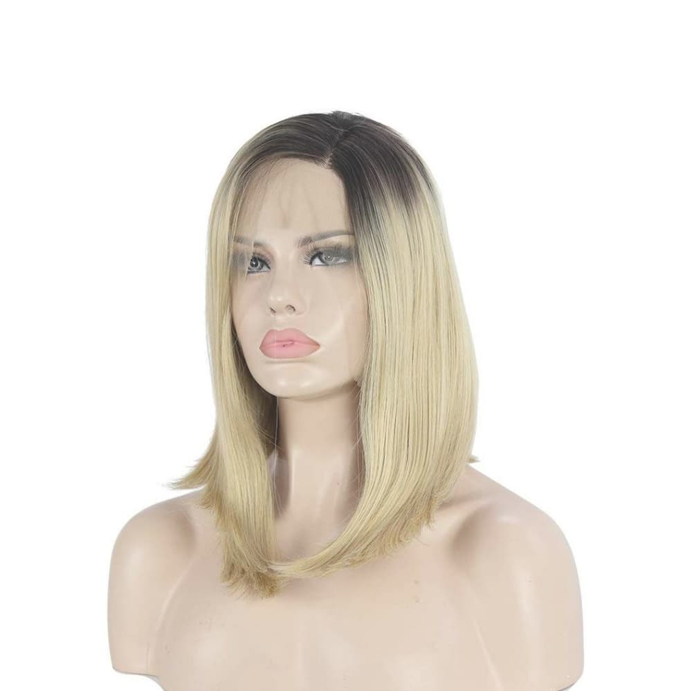 Ombre Blonde Bob Beauty Lace Front Wig - Thumbnail 2