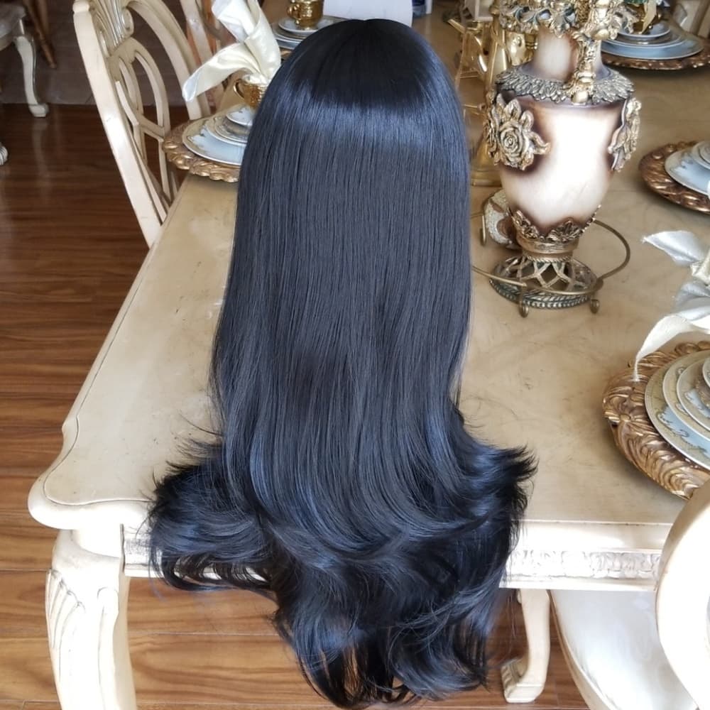 Layered Straight Bodywave Lace Front Wig - Thumbnail 2