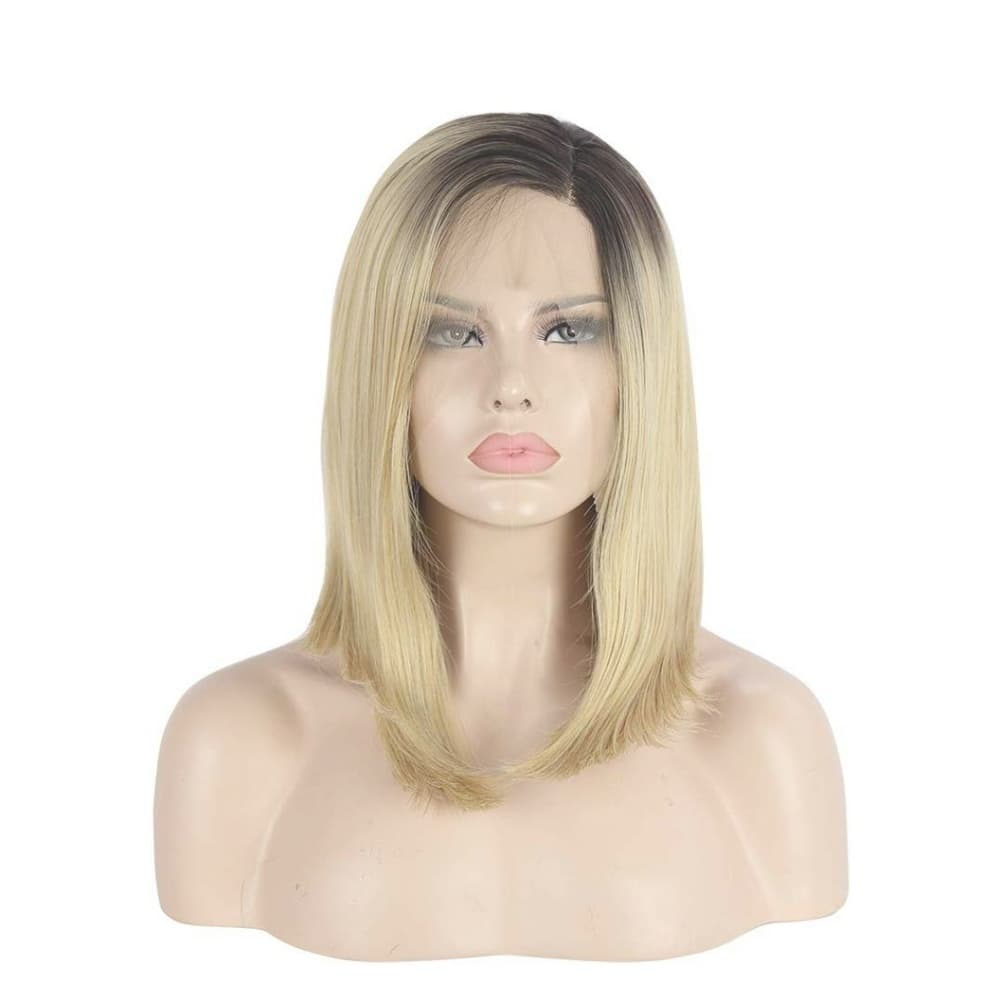 Ombre Blonde Bob Beauty Lace Front Wig - Thumbnail 5