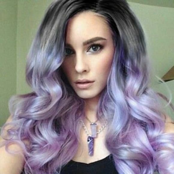 Ombre Purple Beauty Lacefront Wig - Thumbnail 6