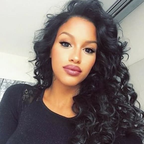 Black Curly Beauty Lacefront Wig 26-28 inches!! - Thumbnail 9