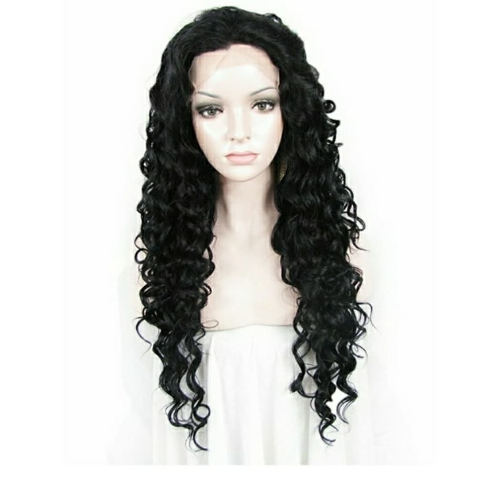 Black Curly Beauty Lacefront Wig 26-28 inches!! - Thumbnail 2