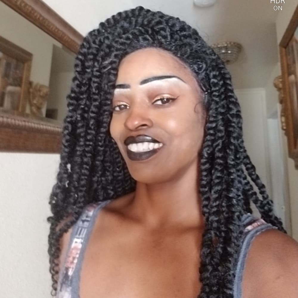 Passion Lace Front Wig Human Hair Blend - Thumbnail 3