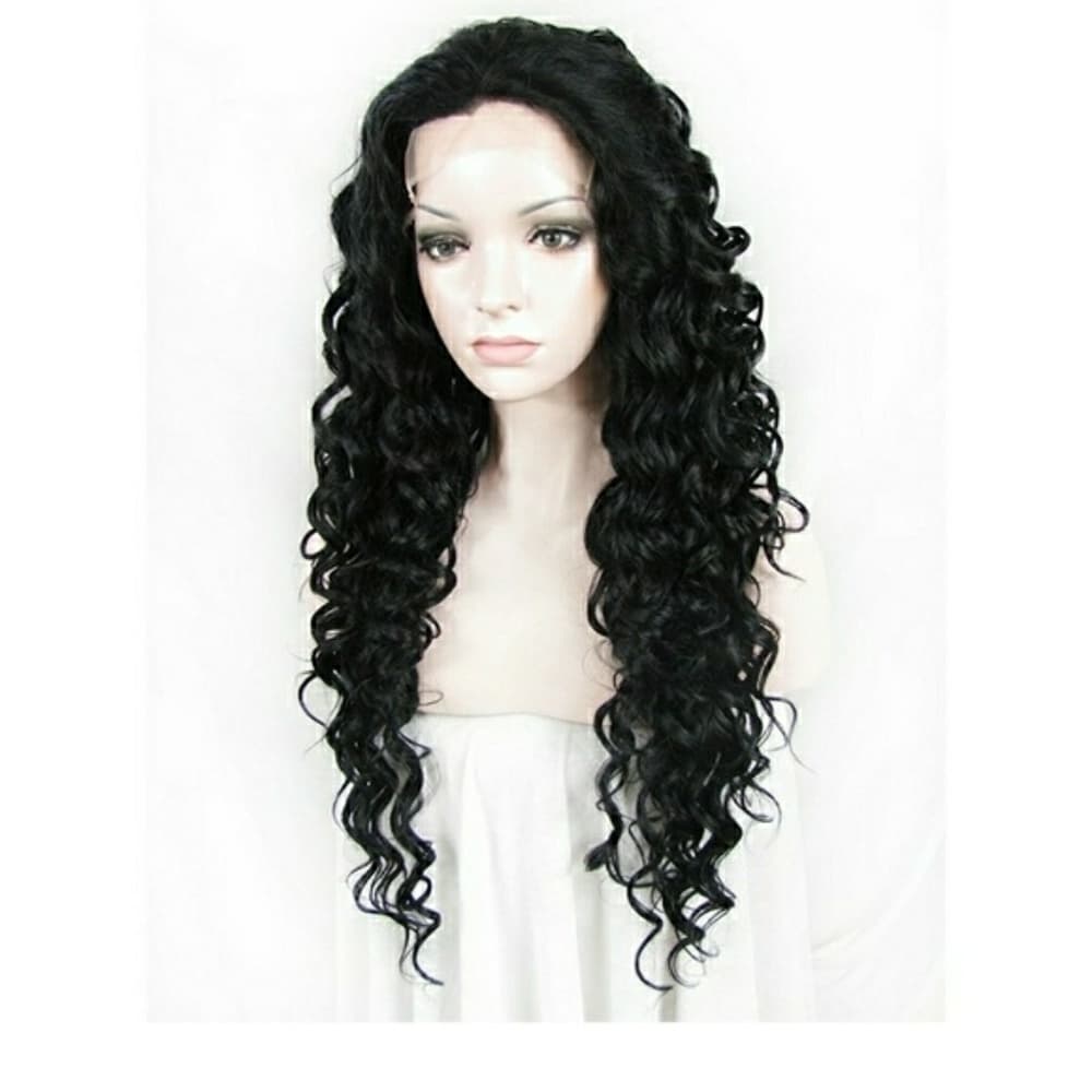Black Curly Beauty Lacefront Wig 26-28 inches!! - Thumbnail 3