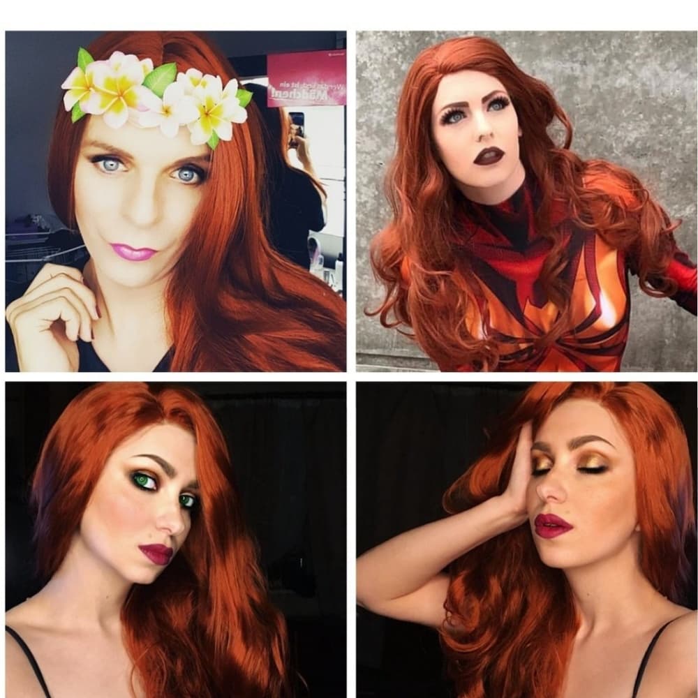 Auburn Lace Front Beauty Lace Front Wig 22-26 inch - Thumbnail 2
